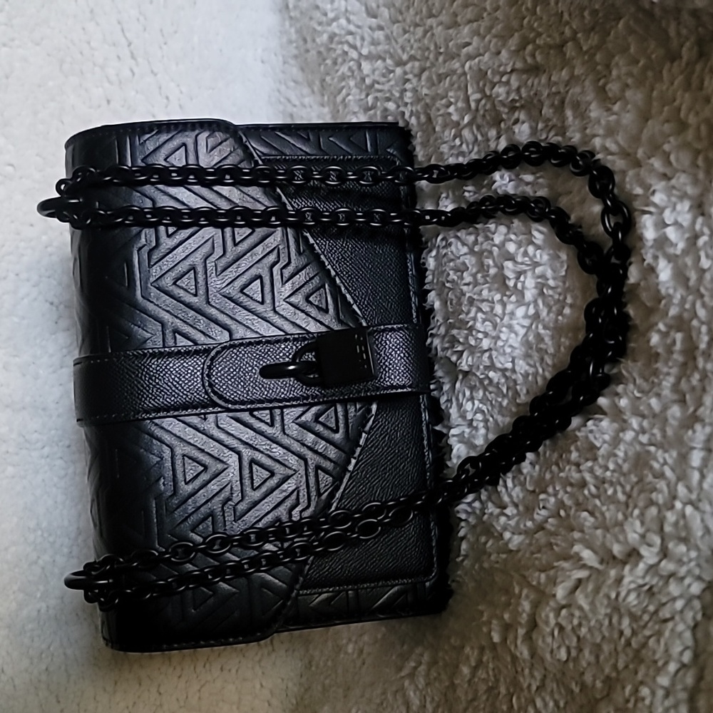 Aldo Black Chain Lock Purse